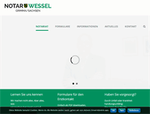 Tablet Screenshot of notar-wessel.de